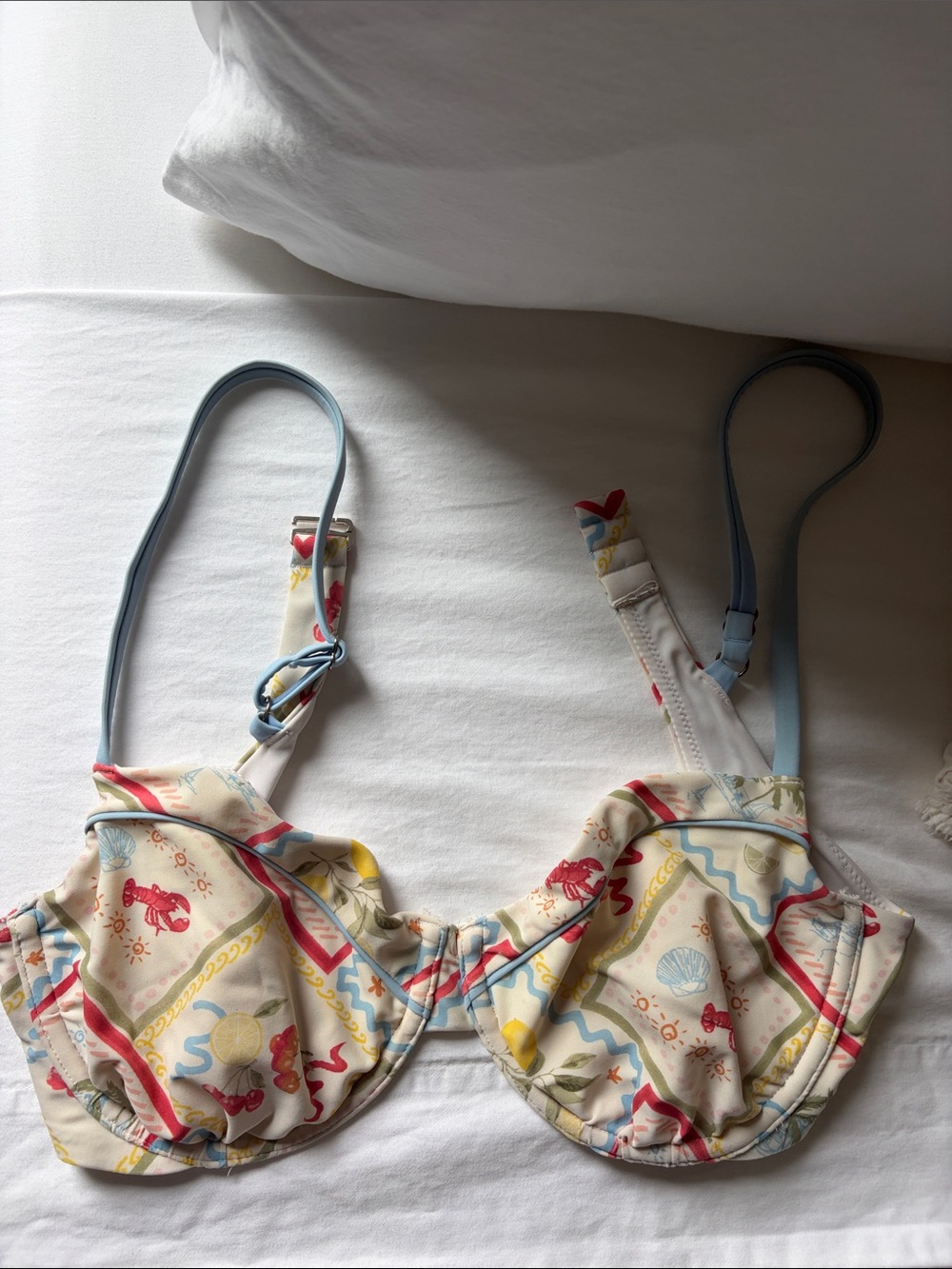 A&F Mediterranean Print Underwire Bikini Top - Large